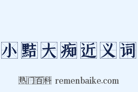 小黠大痴近义词是什么意思的图片